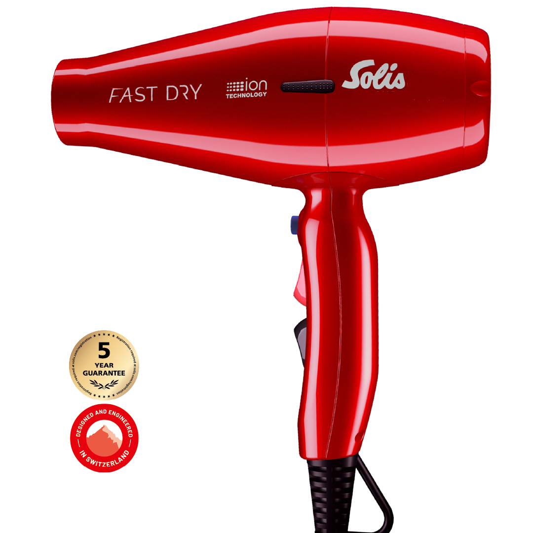 Solis Fast Dry (Red) – Compact Hair Dryer – Solis Global