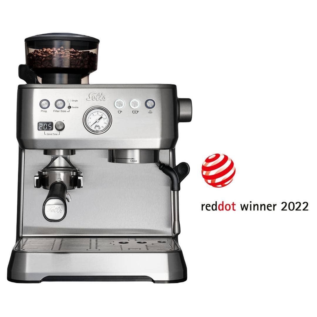 Solis Grind & Infuse Perfetta Espresso Machine (Silver)