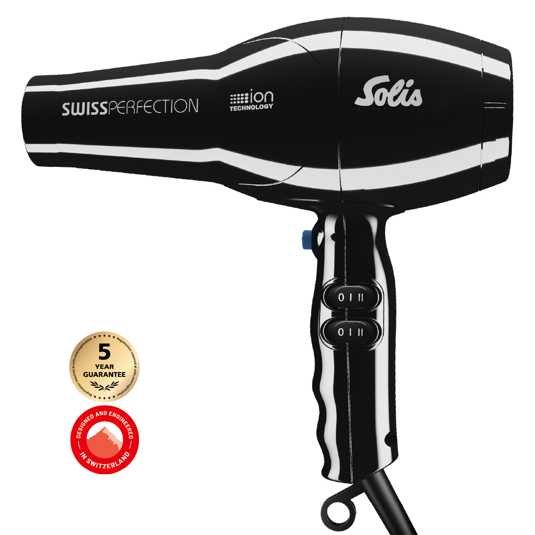 Solis Swiss Perfection (Black) – Salon Hair Dryer – Solis Global Solis Swiss Perfection (Black) – Salon Hair Dryer – Solis Global