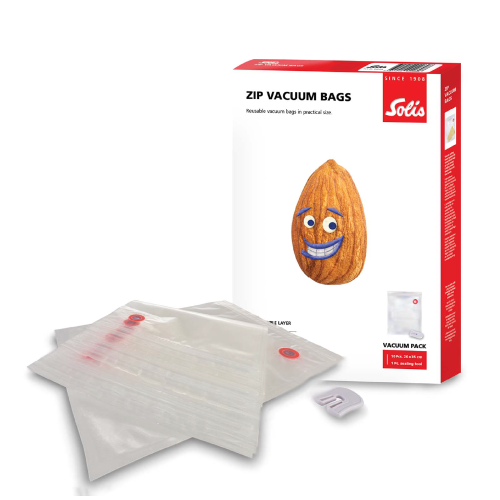 Solis Ziplock Vacuum Bags - 26 x 35 cm (10 pieces)