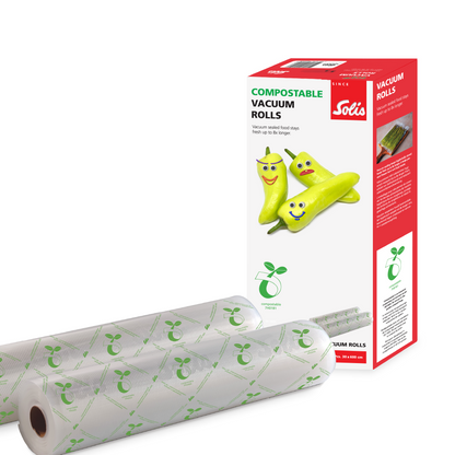 Solis Compostable vacuum rolls - 30 x 600 cm (2 rolls)