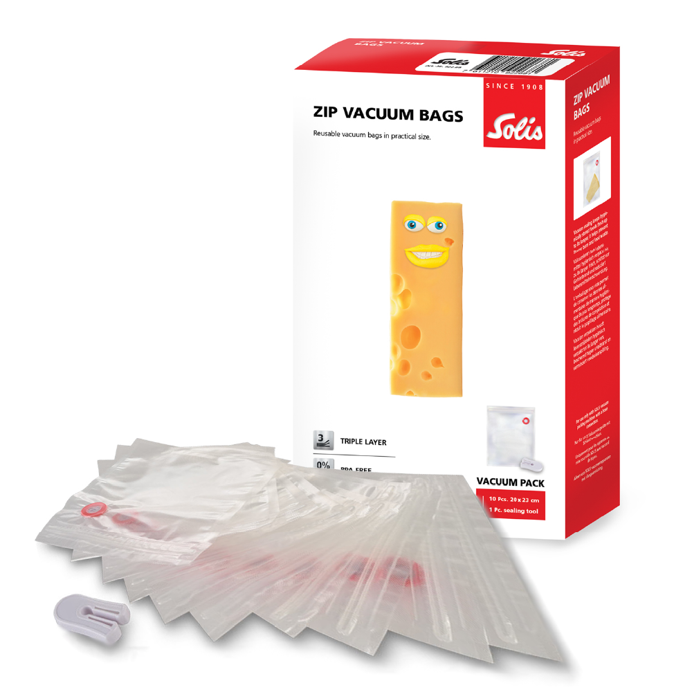 Solis Ziplock Vacuum Bags - 20 x 23 cm (10 pieces)